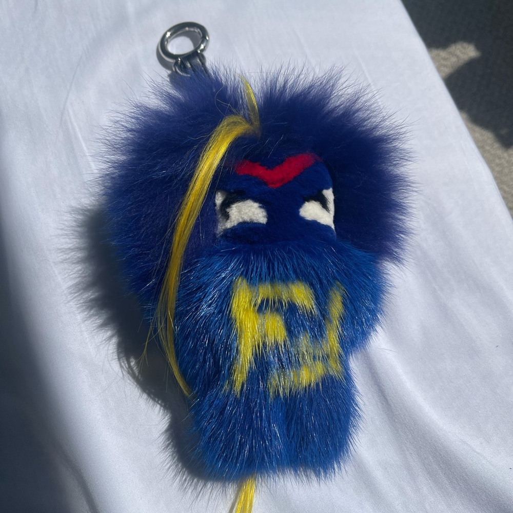 FENDI KEY RINGS BUG-KUN WOMEN MINK BLUE